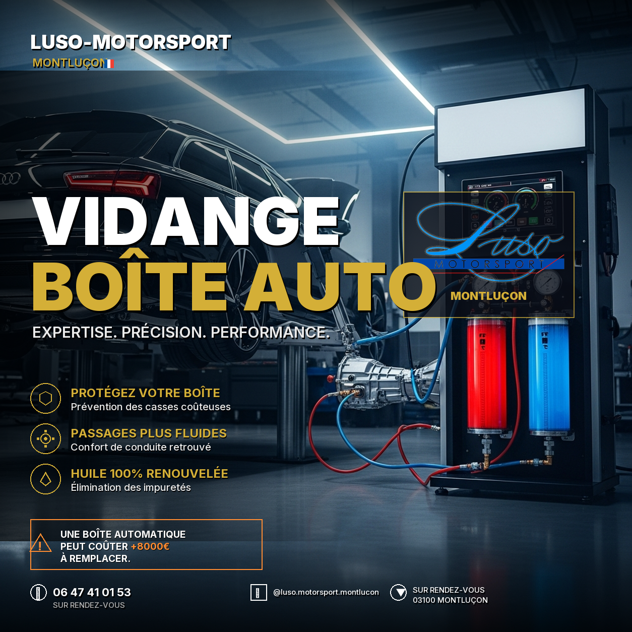 Vidange boîte automatique Montluçon - Luso-Motorsport Montluçon
